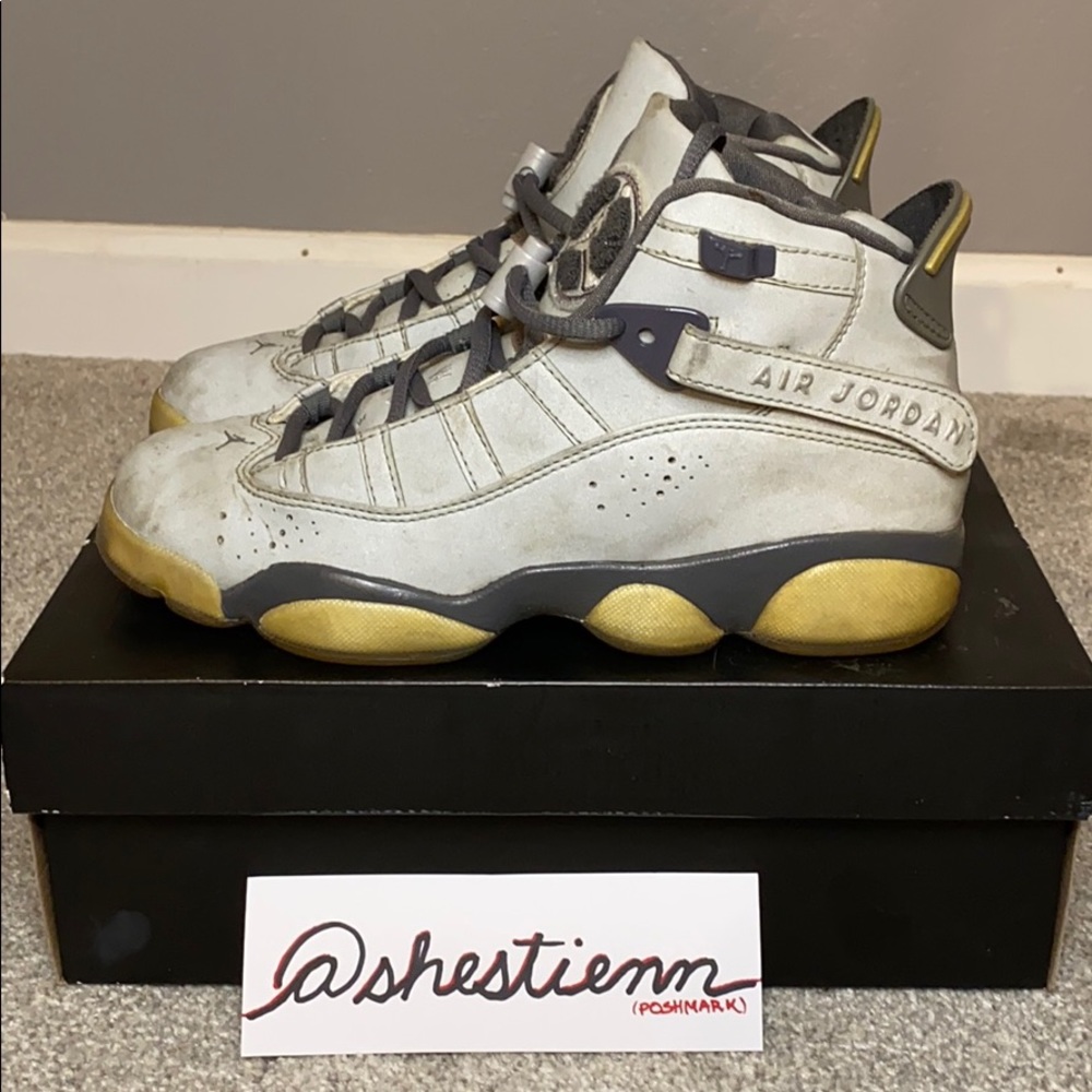 Jordan Cool Grey 6 Rings Size 6Y